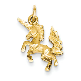 14K Gold Dancing Unicorn Charm