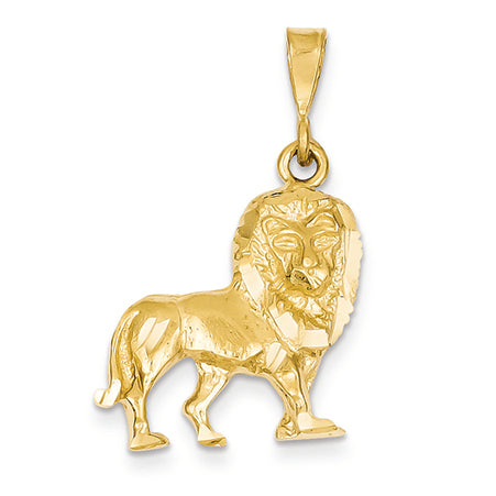 14K Gold Lion Charm