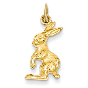 14K Gold Jack Rabbit Charm