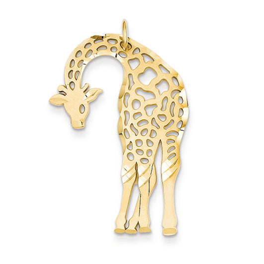 14K Gold Giraffe Charm