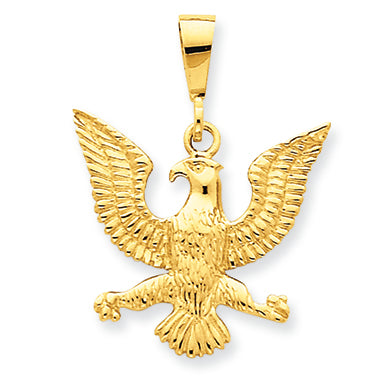 14K Gold Eagle Charm