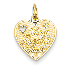 14K Gold Very Special Aunt Charm