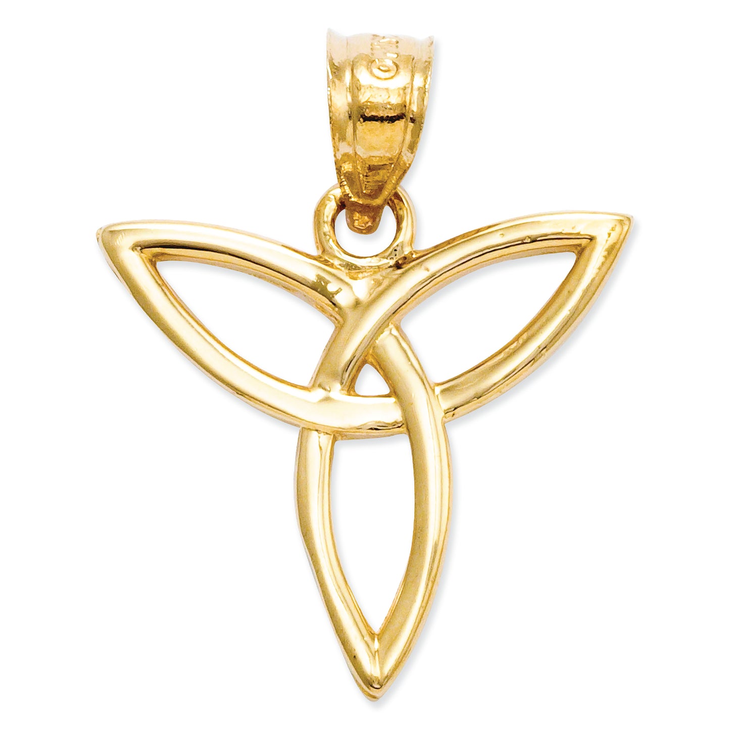 14K Gold Angel Symbol Charm