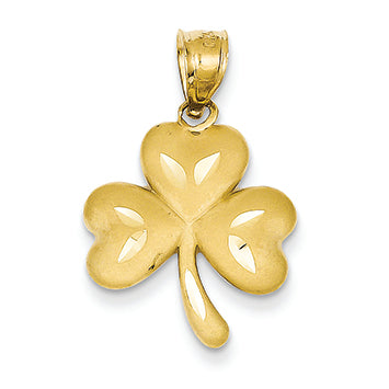 14K Gold Shamrock Charm
