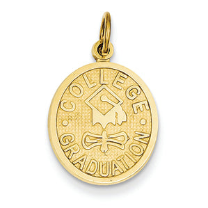 14K Gold College Graduation Charm