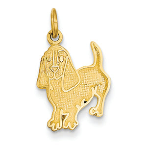 14K Gold Dog Charm