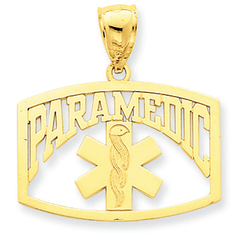 14K Gold Paramedic Pendant