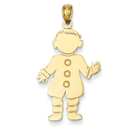 14K Gold Boy Pendant