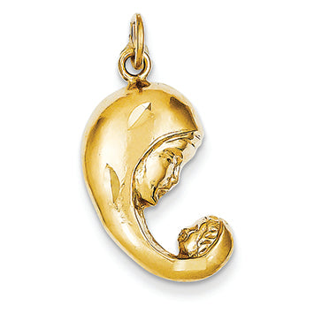 14K Gold Mother & Baby Charm