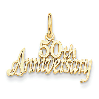 14K Gold 50th Anniversary Charm