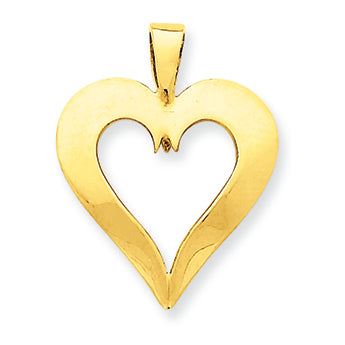 14K Gold Heart Charm