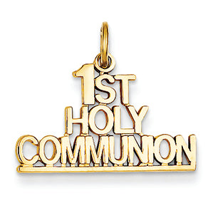 14K Gold 1st Holy Communion Charm