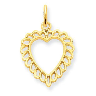 14K Gold Heart Charm