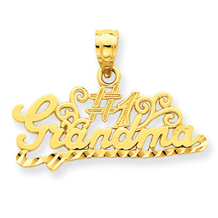 14K Gold D/C#1 Grandma Pendant