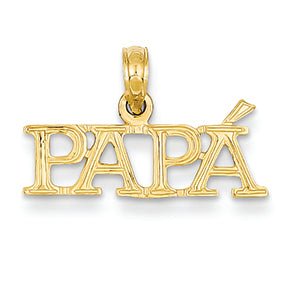 14K Gold Papa Pendant