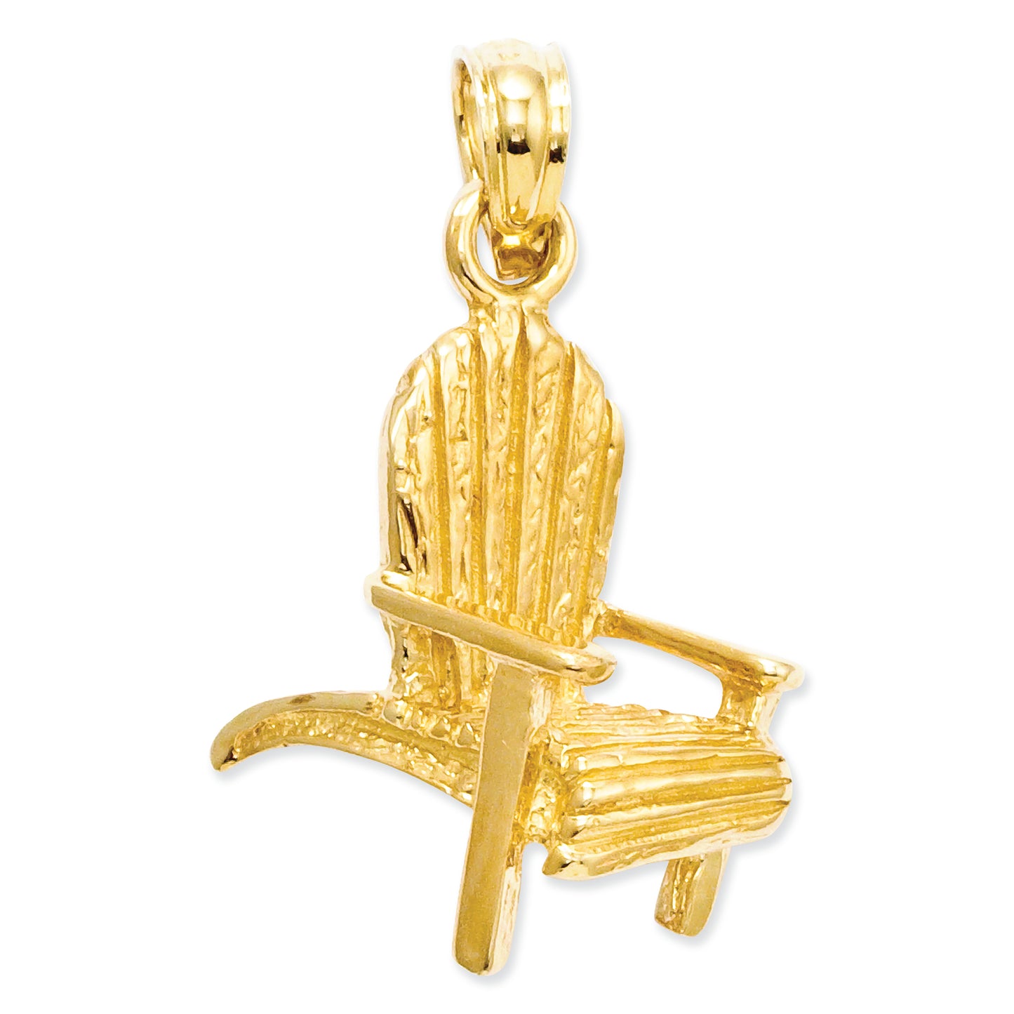 14K Gold Adirondack Beach Chair Pendant