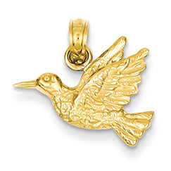 14K Gold Bird Pendant