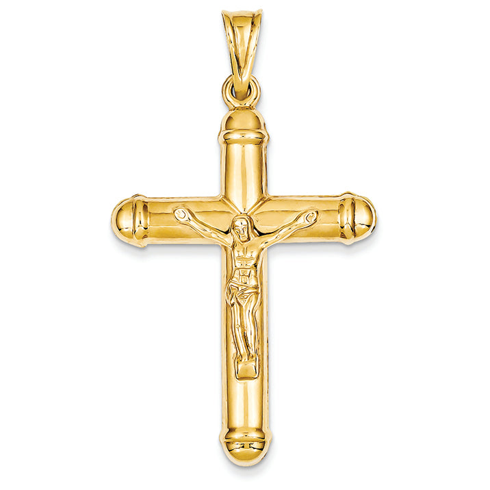 14K Gold Reversible Crucifix /Cross Pendant