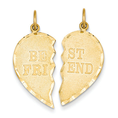 14K Gold Best Friend Break-apart Charm