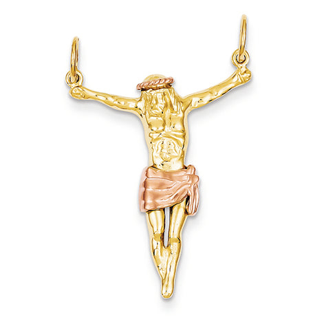 14K Gold Two-Tone Rose Corpus Pendant