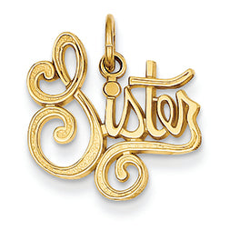 14K Gold Sister Charm