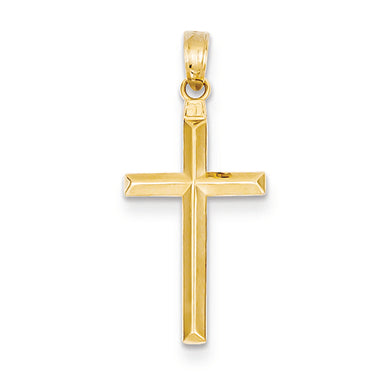 14K Gold Reversible Latin Cross Pendant