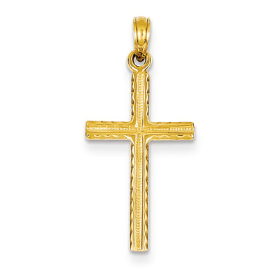 14K Gold Latin Cross Pendant