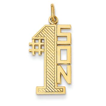 14K Gold #1 Son Charm