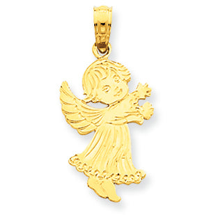 14K Gold Angel Pendant