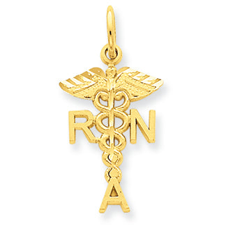 14K Gold R.N. Association Charm