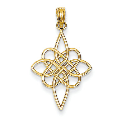14K Gold Celtic Knot Pendant