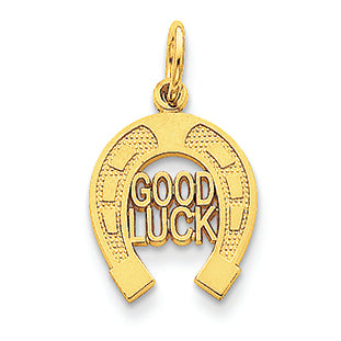 14K Gold Horseshoe Charm