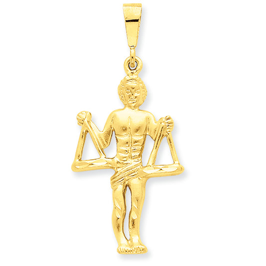 14K Gold Libra Zodiac Charm