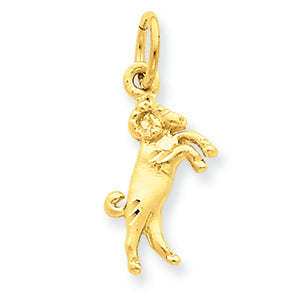 14K Gold Aries Zodiac Charm