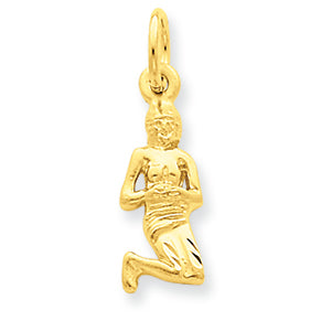 14K Gold Virgo Zodiac Charm