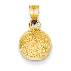 14K Gold Tennis Ball Pendant
