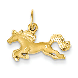 14K Gold Horse Charm