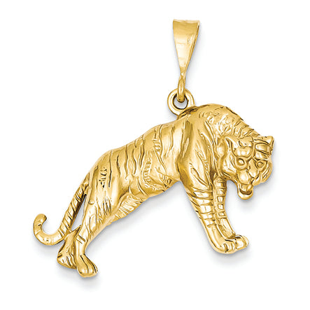 14K Gold Tiger Charm