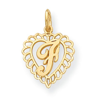 14K Gold Initial F Charm