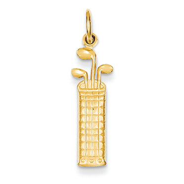 14K Gold Golf Bag Charm