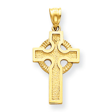 14K Gold Celtic Cross Charm