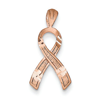 14K Gold Rose Gold Awareness Pendant