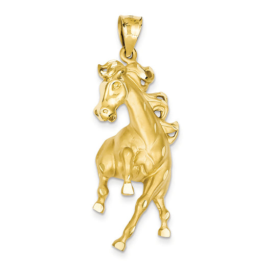 14K Gold Horse Pendant