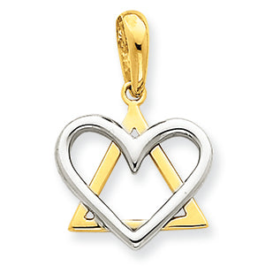 14K Gold Two-tone Pendant