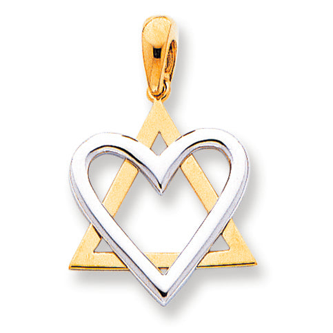 14K Gold Two-tone Pendant
