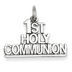 14K White Gold 1st Communion Charm