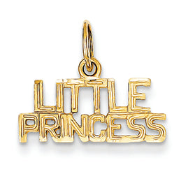 14K Gold Little Princess Charm