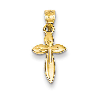 14K Gold Small Cross Charm