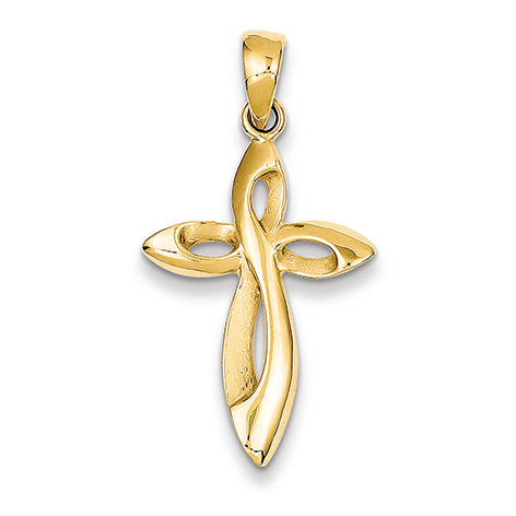 14K Gold Passion Cross Pendant