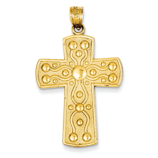 14K Gold Cross with Serenity Prayer Pendant